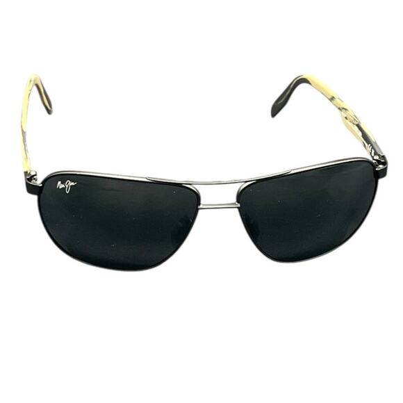 Maui Jim Castles Polarized Aviator Sunglasses MJ0728S-001 NIB - Picture 1 of 10